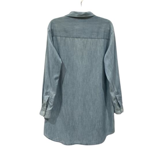 Frank & Eileen Mary Classic Shirtdress Famous Denim Classic Blue Wash Size Small - Picture 10 of 16